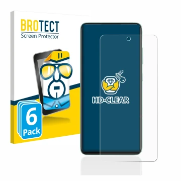 Parte frontale di una confezione del prodotto con il logo del marchio BROTECT. Accanto è raffigurato il dispositivo Samsung Ga