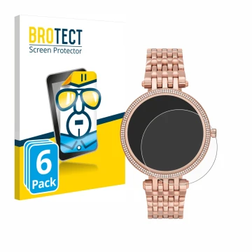 Parte frontale di una confezione del prodotto con il logo del marchio BROTECT. Accanto è raffigurato il dispositivo Michael Ko