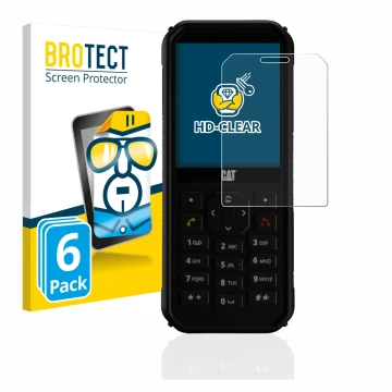 Parte frontale di una confezione del prodotto con il logo del marchio BROTECT. Accanto è raffigurato il dispositivo Caterpilla