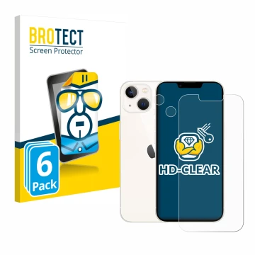 Parte frontale di una confezione del prodotto con il logo del marchio BROTECT. Accanto è raffigurato il dispositivo Apple iPho