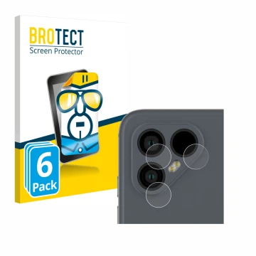 Parte frontale di una confezione del prodotto con il logo del marchio BROTECT. Accanto è raffigurato il dispositivo Fairphone 