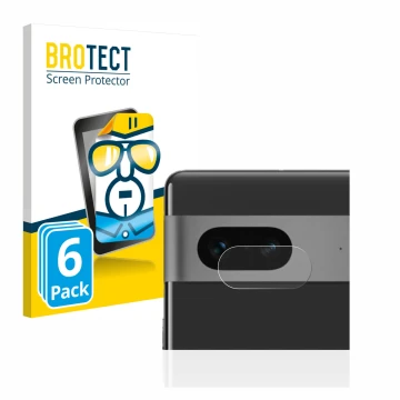 Parte frontale di una confezione del prodotto con il logo del marchio BROTECT. Accanto è raffigurato il dispositivo Google Pix
