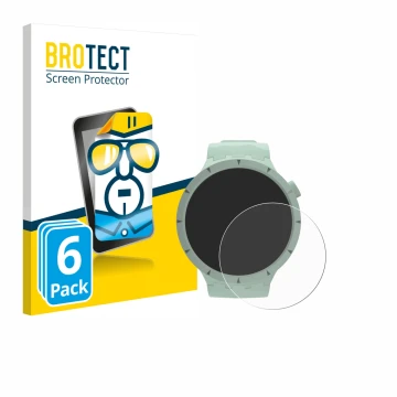 Parte frontale di una confezione del prodotto con il logo del marchio BROTECT. Accanto è raffigurato il dispositivo Swatch Big