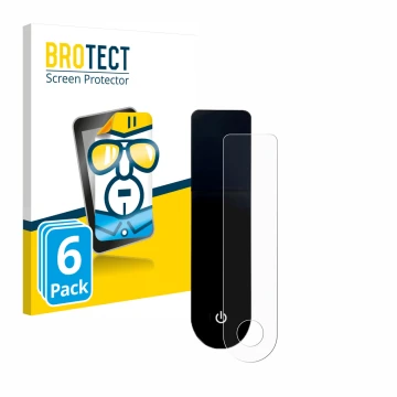 Parte frontale di una confezione del prodotto con il logo del marchio BROTECT. Accanto è raffigurato il dispositivo Xiaomi Mi 