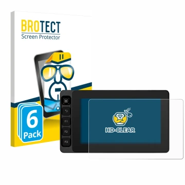 Parte frontale di una confezione del prodotto con il logo del marchio BROTECT. Accanto è raffigurato il dispositivo SmallHD Ul