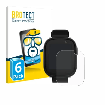 Parte frontale di una confezione del prodotto con il logo del marchio BROTECT. Accanto è raffigurato il dispositivo Xplora X6 