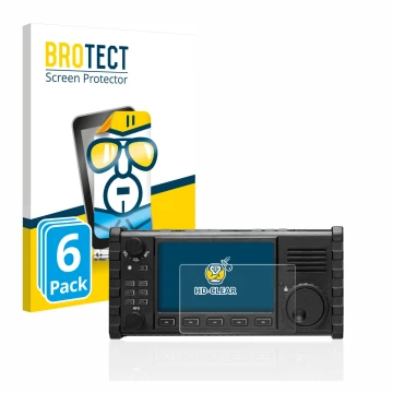 Parte frontale di una confezione del prodotto con il logo del marchio BROTECT. Accanto è raffigurato il dispositivo Xiegu X610