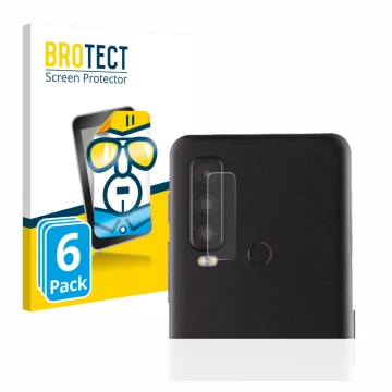 Parte frontale di una confezione del prodotto con il logo del marchio BROTECT. Accanto è raffigurato il dispositivo Caterpilla