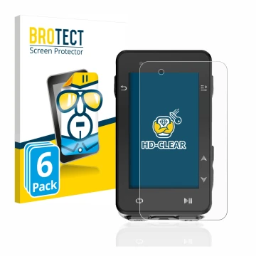 Parte frontale di una confezione del prodotto con il logo del marchio BROTECT. Accanto è raffigurato il dispositivo iGPSPORT i