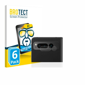 Parte frontale di una confezione del prodotto con il logo del marchio BROTECT. Accanto è raffigurato il dispositivo Google Pix