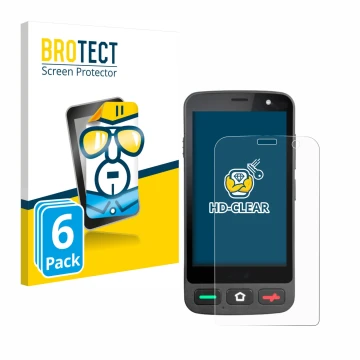 Parte frontale di una confezione del prodotto con il logo del marchio BROTECT. Accanto è raffigurato il dispositivo Brondi Ami