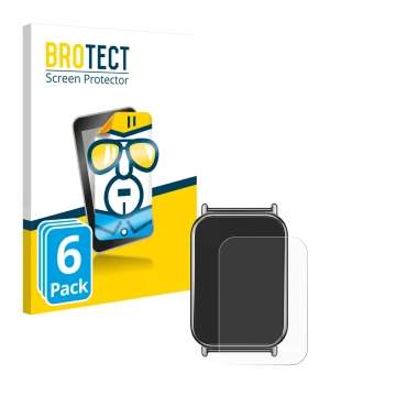 Parte frontale di una confezione del prodotto con il logo del marchio BROTECT. Accanto è raffigurato il dispositivo Xiaomi Mi 