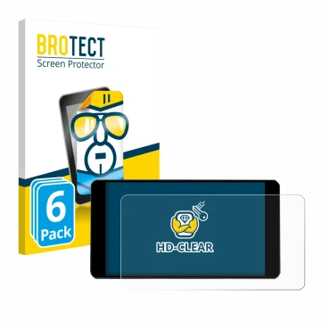 Parte frontale di una confezione del prodotto con il logo del marchio BROTECT. Accanto è raffigurato il dispositivo Zontes 350