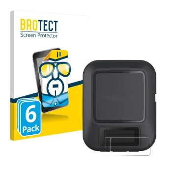 Parte frontale di una confezione del prodotto con il logo del marchio BROTECT. Accanto è raffigurato il dispositivo Garmin inR