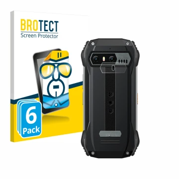 Parte frontale di una confezione del prodotto con il logo del marchio BROTECT. Accanto è raffigurato il dispositivo Blackview 