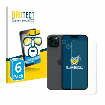 Parte frontale di una confezione del prodotto con il logo del marchio BROTECT. Accanto è raffigurato il dispositivo Apple iPho