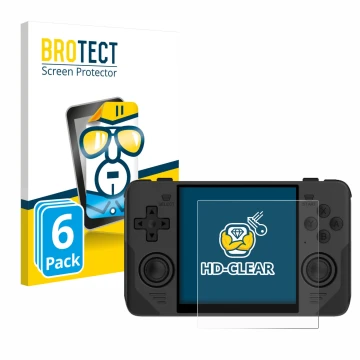 Parte frontale di una confezione del prodotto con il logo del marchio BROTECT. Accanto è raffigurato il dispositivo Powkiddy R