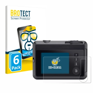 Parte frontale di una confezione del prodotto con il logo del marchio BROTECT. Accanto è raffigurato il dispositivo Leica SOFO
