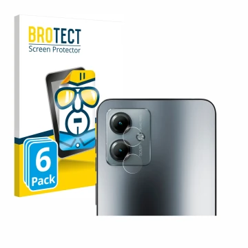 Parte frontale di una confezione del prodotto con il logo del marchio BROTECT. Accanto è raffigurato il dispositivo Motorola M