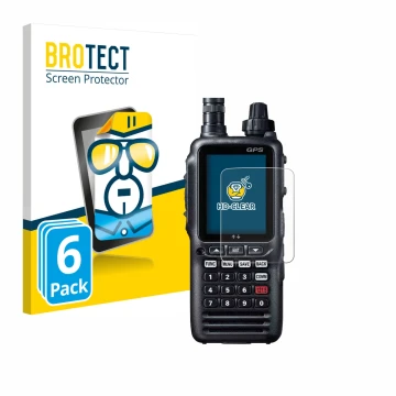 Parte frontale di una confezione del prodotto con il logo del marchio BROTECT. Accanto è raffigurato il dispositivo Yaesu FTA-