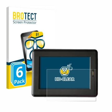 Parte frontale di una confezione del prodotto con il logo del marchio BROTECT. Accanto è raffigurato il dispositivo XC Tracer 