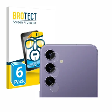 Parte frontale di una confezione del prodotto con il logo del marchio BROTECT. Accanto è raffigurato il dispositivo Samsung Ga