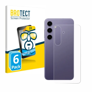 Parte frontale di una confezione del prodotto con il logo del marchio BROTECT. Accanto è raffigurato il dispositivo Samsung Ga