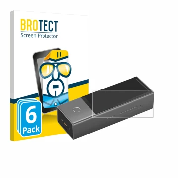 Parte frontale di una confezione del prodotto con il logo del marchio BROTECT. Accanto è raffigurato il dispositivo Timekettle