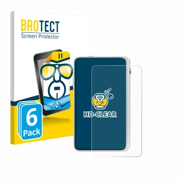 Parte frontale di una confezione del prodotto con il logo del marchio BROTECT. Accanto è raffigurato il dispositivo Timekettle