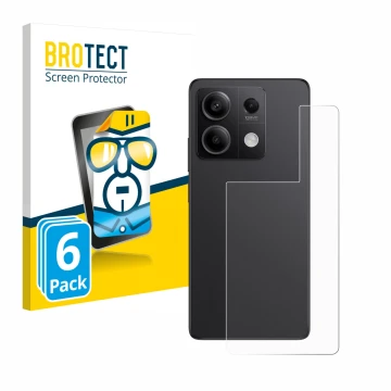 Parte frontale di una confezione del prodotto con il logo del marchio BROTECT. Accanto è raffigurato il dispositivo Xiaomi Red