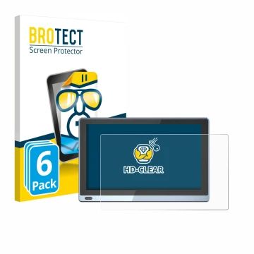 Parte frontale di una confezione del prodotto con il logo del marchio BROTECT. Accanto è raffigurato il dispositivo Higole Gol