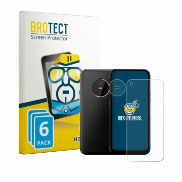 Parte frontale di una confezione del prodotto con il logo del marchio BROTECT. Accanto è raffigurato il dispositivo Gigaset GX