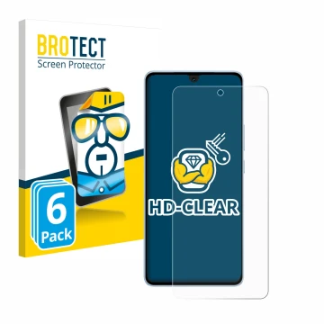 Parte frontale di una confezione del prodotto con il logo del marchio BROTECT. Accanto è raffigurato il dispositivo Vivo iQOO 