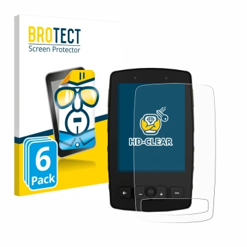 Parte frontale di una confezione del prodotto con il logo del marchio BROTECT. Accanto è raffigurato il dispositivo TwoNav Ave