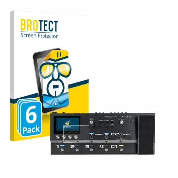 Parte frontale di una confezione del prodotto con il logo del marchio BROTECT. Accanto è raffigurato il dispositivo Boss GX-10