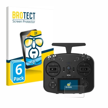 Parte frontale di una confezione del prodotto con il logo del marchio BROTECT. Accanto è raffigurato il dispositivo FrSky TWIN