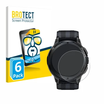 Parte frontale di una confezione del prodotto con il logo del marchio BROTECT. Accanto è raffigurato il dispositivo Oukitel BT