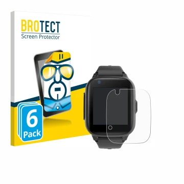 Parte frontale di una confezione del prodotto con il logo del marchio BROTECT. Accanto è raffigurato il dispositivo Leotec Kid