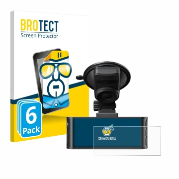 Parte frontale di una confezione del prodotto con il logo del marchio BROTECT. Accanto è raffigurato il dispositivo Redtiger F