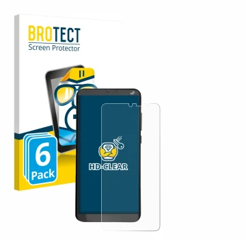 Parte frontale di una confezione del prodotto con il logo del marchio BROTECT. Accanto è raffigurato il dispositivo Brondi Ami