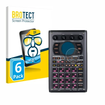 Parte frontale di una confezione del prodotto con il logo del marchio BROTECT. Accanto è raffigurato il dispositivo Roland SP-