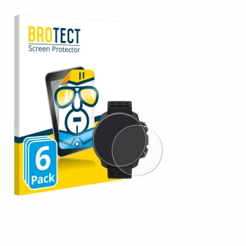 Parte frontale di una confezione del prodotto con il logo del marchio BROTECT. Accanto è raffigurato il dispositivo Suunto Ver
