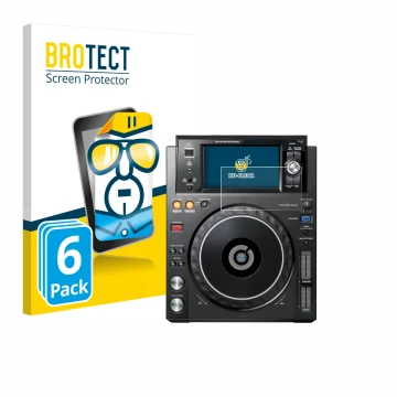 Parte frontale di una confezione del prodotto con il logo del marchio BROTECT. Accanto è raffigurato il dispositivo Pioneer XD