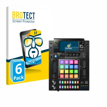 Parte frontale di una confezione del prodotto con il logo del marchio BROTECT. Accanto è raffigurato il dispositivo Pioneer DJ