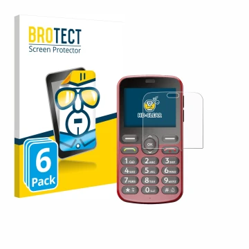 Parte frontale di una confezione del prodotto con il logo del marchio BROTECT. Accanto è raffigurato il dispositivo Doro 1880 