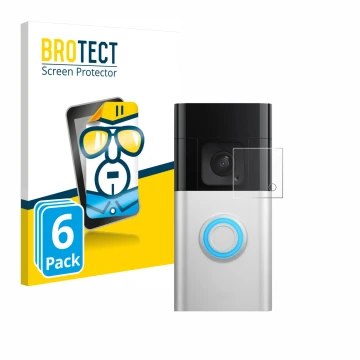 Parte frontale di una confezione del prodotto con il logo del marchio BROTECT. Accanto è raffigurato il dispositivo Ring Batte
