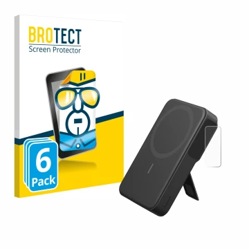 Parte frontale di una confezione del prodotto con il logo del marchio BROTECT. Accanto è raffigurato il dispositivo Anker MagG