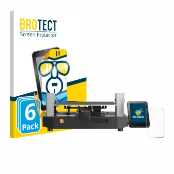 Parte frontale di una confezione del prodotto con il logo del marchio BROTECT. Accanto è raffigurato il dispositivo Anycubic K