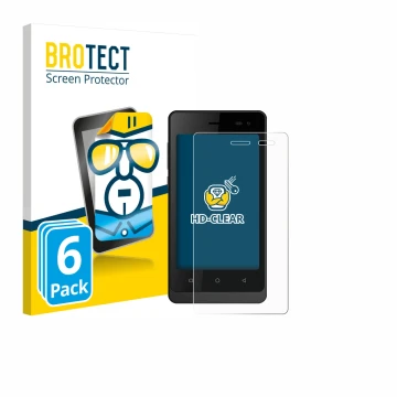 Parte frontale di una confezione del prodotto con il logo del marchio BROTECT. Accanto è raffigurato il dispositivo Logicom Wa