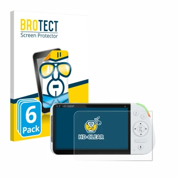 Parte frontale di una confezione del prodotto con il logo del marchio BROTECT. Accanto è raffigurato il dispositivo Babysense 